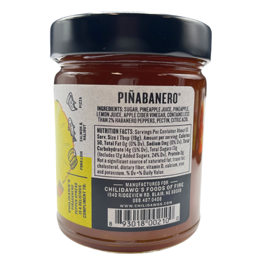 Piñabanero Pepper Spread | 9 oz | Gluten Free | Chili Dawg's Foods of Fire